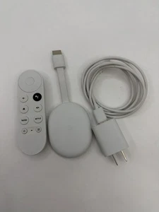Google Chromecast with Google TV HD Media Streamer - Snow G454V - Picture 1 of 3