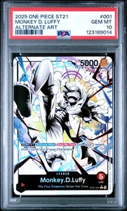 2025 ONE PIECE ST21-001 GEAR 5 MONKEY D. LUFFY LEADER PARALLEL ENGLISH PSA 10 - Picture 1 of 5
