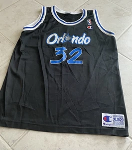 Orlando Magic O’Neal Jersey 32 Black Champion 18-20 Boys Youth Vintage - Picture 1 of 5