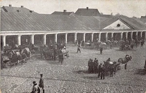 Bielorrusia - NOVOGRUDOK Nowogródek - El mercado - Postal publicada en Francia por t - Imagen 1 de 2