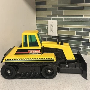 Tonka Mighty Diesel Vintage Bulldozer 463245-A 1990 18" Long Complete Treads - Picture 1 of 6