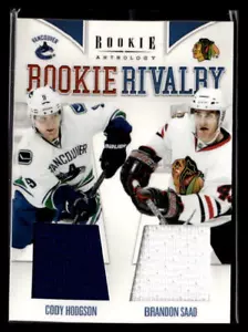 2011-12 Panini Rookie Anthology #11 Hodgson / Saad Rookie Rivalry Dual Jerseys - Picture 1 of 2