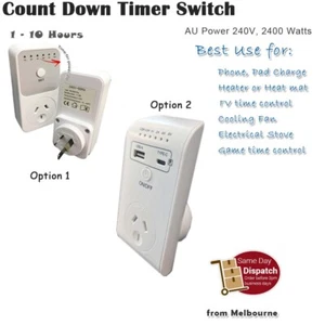 Digital Timer Switch Automation Power Socket Electric Countdown QC3.0 USB Type-C - Picture 1 of 3
