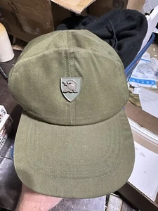 Vintage 70s US Army Hot Weather Field Cap Hat OG-106 w/ West Point Pin - Picture 1 of 8