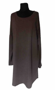 Peruvian Connection Jersey Brown T-Shirt Dress Size XL Pima Cotton - Picture 1 of 9