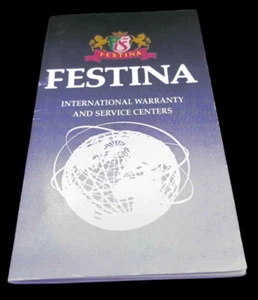 Festina - Garanzia VINTAGE INTERNATIONAL WARRANTY and SERVICE CENTERS - NUOVA - Picture 1 of 6