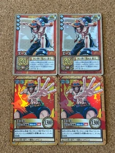 one piece carddass hyper battle ACE Foil Holo anime card 4set 2001/2002 - Picture 1 of 2