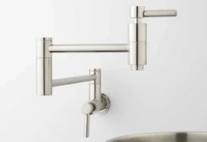 Signature Hardware 329627 - Grifo de relleno de olla en níquel cepillado contemporáneo MP - Imagen 1 de 3