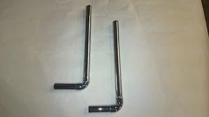Chrome Radiator Pipes, Radiator Chrome Tails, 15mm Chrome 500mm x 100mm - Picture 1 of 1