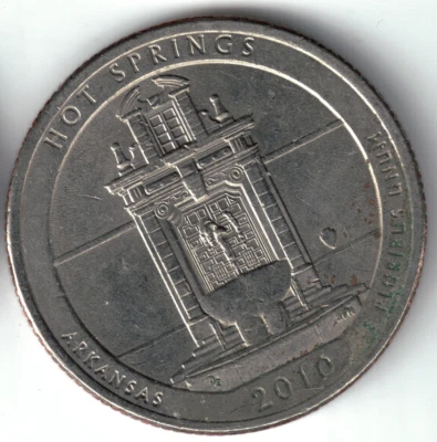 USA - 2010P - Washington ¼ $ - Hot Springs - Rare - #19766 - Image 1 of 2