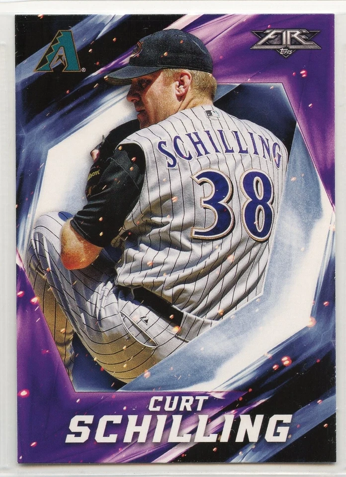2017 Topps Fire Baseball - #29 - Curt Schilling - Arizona Diamondbacks - Image 1 of 1