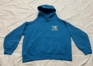 Salty Dog Cafe Hoodie Youth MED Blue Graphic Print Pullover Hilton Head Island - Picture 1 of 8