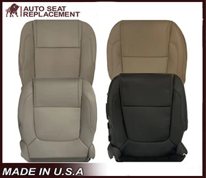 2011 - 2015 Ford Explorer Leather Bottom Driver Right Seat Cover Tan Gray Black - Picture 1 of 50
