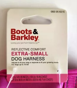 Stivali & Barkley XS Rosa Imbracatura per Cani Riflettente Comfort Wrap Regolabile a 10 libbre - Foto 1 di 6