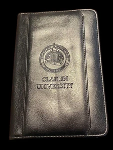Calcolatrice cerniera portafoglio Claflin University di Leeds nera - Foto 1 di 9