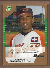 2005 Bowman Draft Gold Cincinnati Reds Baseball Card #146 Edwin Encarnacion PROS
