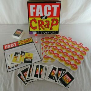 Fact or Crap Trivia Board Game Imagination 2006 UNPUNCHED TOKENS