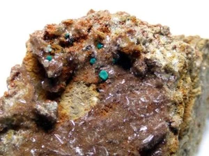 FD MINERALIEN: HEMIMORPHIT und MALACHIT - Las Minicas - Almería - Spanien - esp22 - Bild 1 von 8