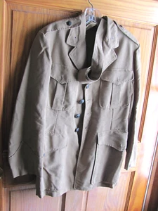 WWII PERIOD US MARINE OFFICER SUMMER JACKET KHAKI - Picture 1 of 8