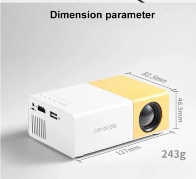 New MINI Projector Portable Home Theater Smart TV Laser Beamer 3D Cinema - Image 1 of 4