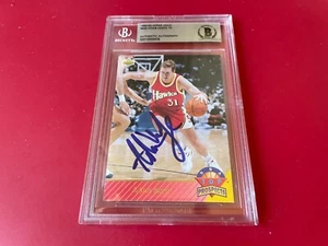 Tarjeta de novato Adam Keefe 1992-93 cubierta superior TP firmada automática losada BAS - Imagen 1 de 2