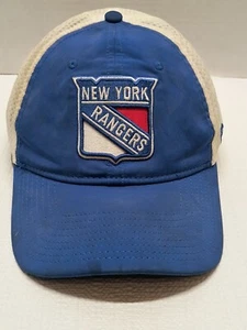 New York Rangers Fanatics Snapback Soft Back Mesh Blue/White/Red Cap - Picture 1 of 7