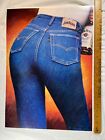 Jim Beam Whiskey Poster Rick Kroninger Girl Liquor Man Cave 22”x15.5” RARE VTG