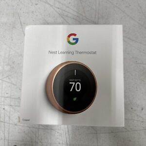Google T3021US Nest Learning Thermostat - Smart Wi-Fi Thermostat - Copper