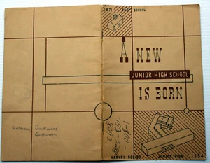 A NEW JUNIOR HIGH SCHOOL IS BORN Harvey Bolich JHS 1954 Grand Opening Cuy Falls - Bild 1 von 3