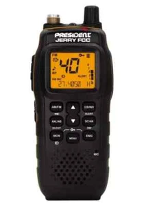 Presidente Jerry FCC AM/FM Portátil Radio CB y Carga/Adaptador de Antena Externa - Imagen 1 de 6