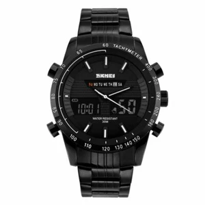 Reloj deportivo Skmei grande analógico y digital con pantalla de tiempo analógica doble para hombre 30 m Reino Unido - Imagen 1 de 7