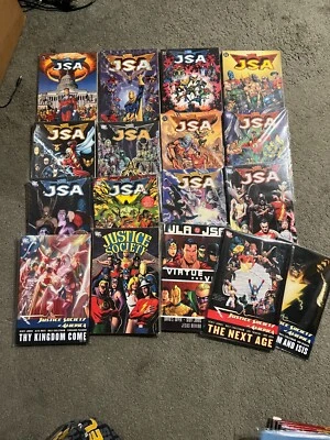 Наиболее полный лот графических романов JSA tpb на eBay ПОЛНАЯ СЕРИЯ ++++JLA - Изображение 1 из 4