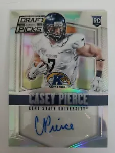 CASEY PIERCE 2015 PRIZM DRAFT PICKS ROOKIE SILVER AUTO PRIZM CARD# 196 - Picture 1 of 2
