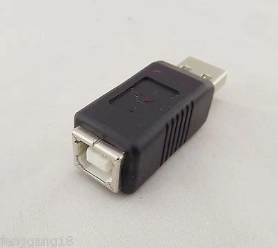 1x USB 2.0 Type A Male To Printer Type B Female M/F Converter Adapter Connector - Image 1 of 4