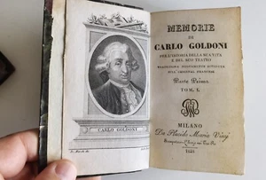 1828 MEMORIE DI CARLO GOLDONI PER L'ISTORIA DELLA SUA VITA E DEL SUO TEATRO - Picture 1 of 14