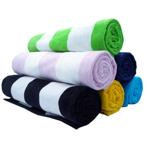 X-Large (35"x 60") CABANA STRIPE TOWEL Beach Pool Eco 100% Cotton MADE IN TURKEY - Picture 1 of 26