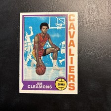 #42 Jim Cleamons cleveland cavaliers 1974-75 Topps Cb12-1