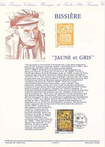 Document philatélique 1er jour 40- 1990 Tableau Bissière Peintre - Bild 1 von 1