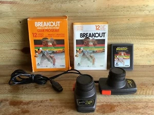 ATARI PADDLES & BREAKOUT VIDEO GAME TESTED AND WORKING ORIGINALS - Picture 1 of 5