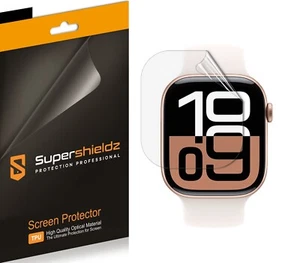 3X Supershieldz Clear TPU Protecteur d'écran pour Apple Watch Series 10/Hermes 42mm - Photo 1 sur 2