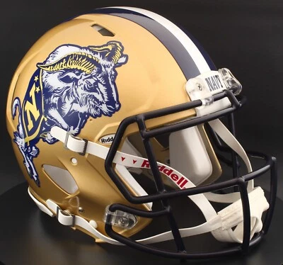Casco de fútbol americano réplica tamaño completo NAVY MIDSHIPMEN NCAA Riddell VELOCIDAD Foto 1 de 4