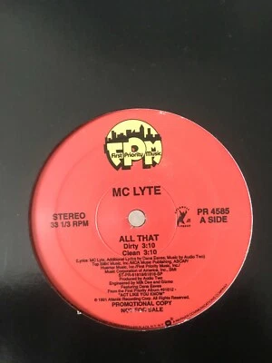 MC Lyte All That Why You 12" Promo DJ PREMIER MF Doom Big Daddy Kane Kool G Rap Foto 1 de 4