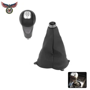 Para Honda Civic 2006-11 Coche 6 Velocidades Manual PU Cambio Perilla Cambio Con Bota - Imagen 1 de 19