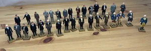 Vintage U.S. Presidents Figurines Set Hand Painted 4” Figures Washington–Lincoln - Picture 1 of 9