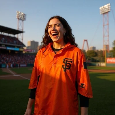 Vintage Starter SF Giants Diamond Collection Snap‑Collar Pullover Windbreaker XL - Image 1 of 4