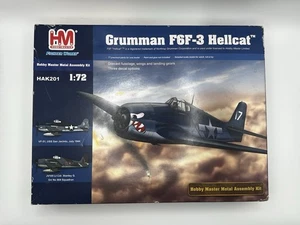 GRUMMAN F6F-3 HELLCAT METAL KIT VF-27 New Sealed HOBBY MASTER HAK201 1:72 - Picture 1 of 2