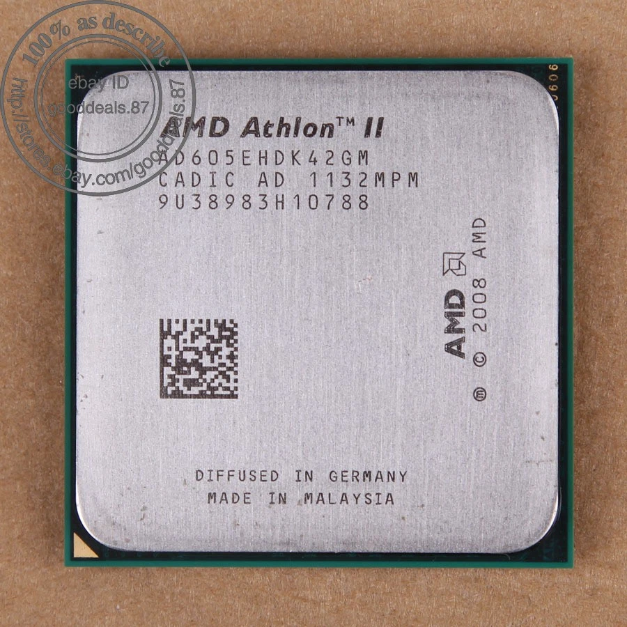 AMD Athlon II X4 605E - 2.3 GHz (AD605EHDK42GM) Socket AM3 CPU Processor 667 MHz - Bild 1 von 1