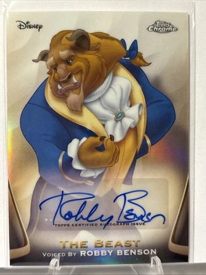 2025 Topps Chrome Disney Beast Robby Benson Auto #AA-RB Beauty and The Beast - Image 1 of 3