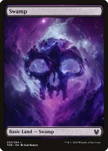 MTG Swamp #252 Full Art - Theros Beyond Death #252 NM - Picture 1 of 1