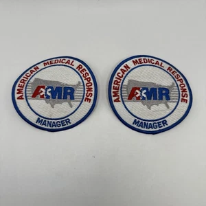 Lot Of 2 AMR American Medical Response Manager Ambulance EMS Transport Patch - Picture 1 of 2